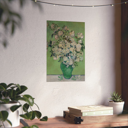 Van Gogh- Fine Art Prints - Reproduction - Flowers in a Vase - Floral Vertical Poster - Artistic Home Décor for Nature Lovers