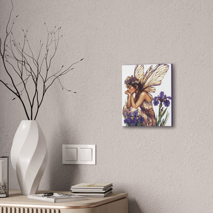Iris You Were Here - Flowers & Fairies Collection - Fine Art Print on Canvas