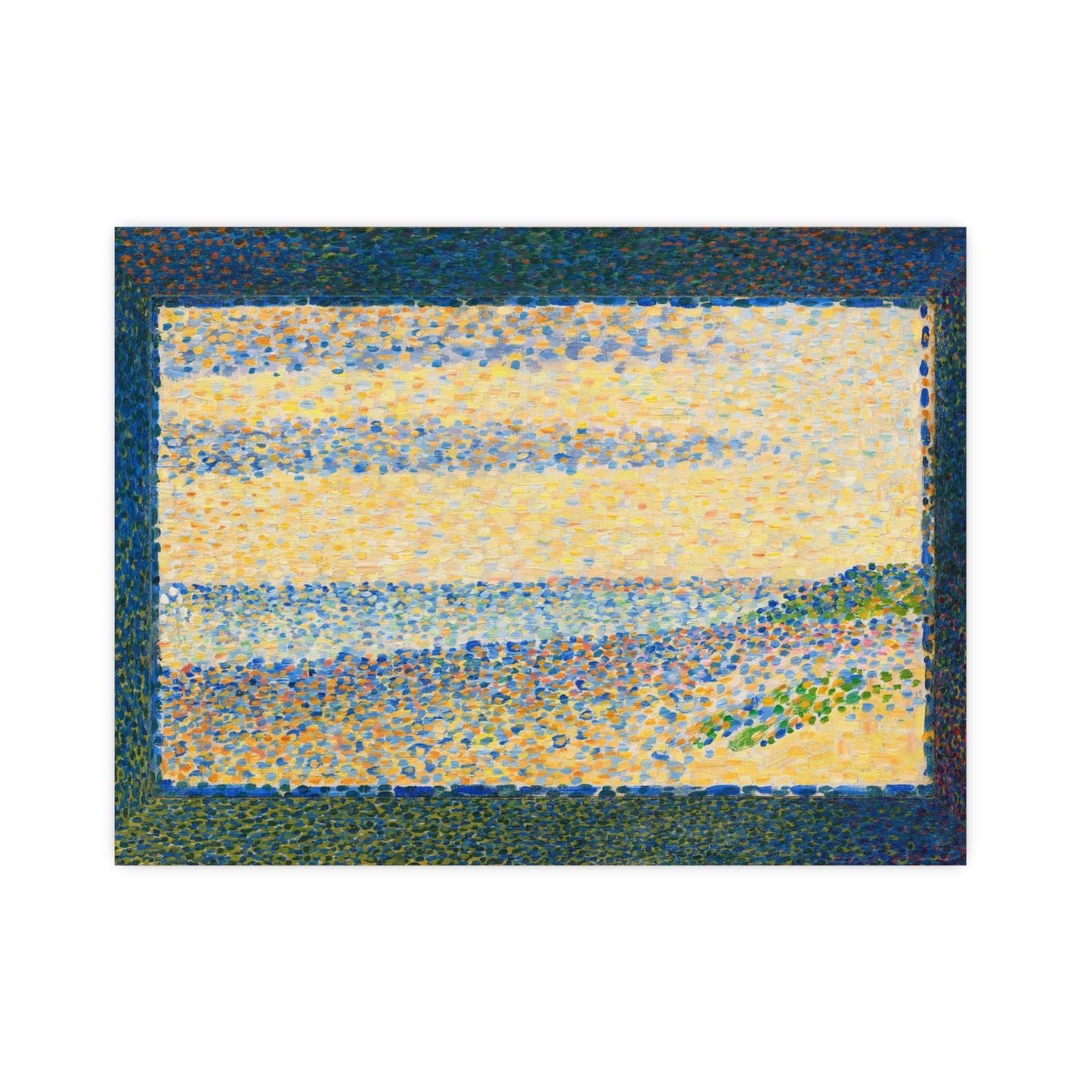 Seascape at Gravelines - Seurat Pointillist Fine Art Poster
