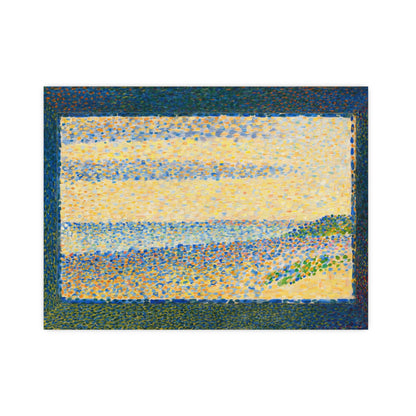 Seascape at Gravelines - Seurat Pointillist Fine Art Poster