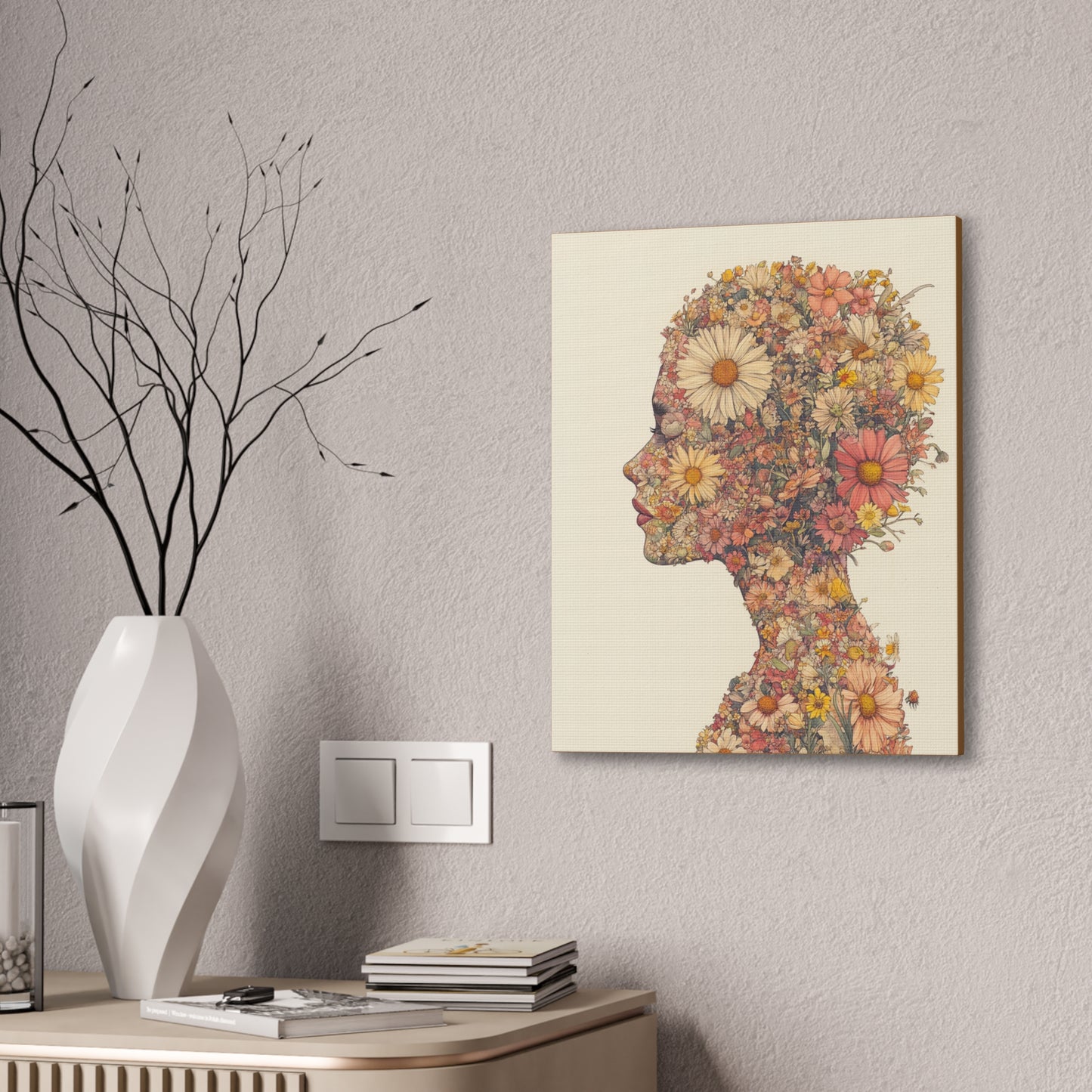 And So She Grew on Canvas