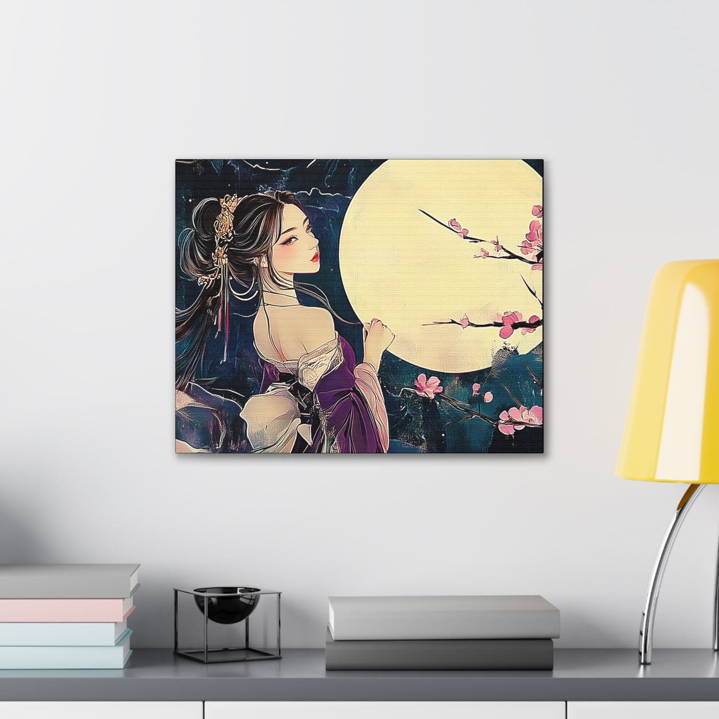 Thinking of You in the Moonlight - Fine Art Print - Wall Art on Canvas