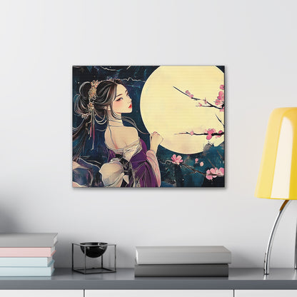 Thinking of You in the Moonlight - Fine Art Print - Wall Art on Canvas
