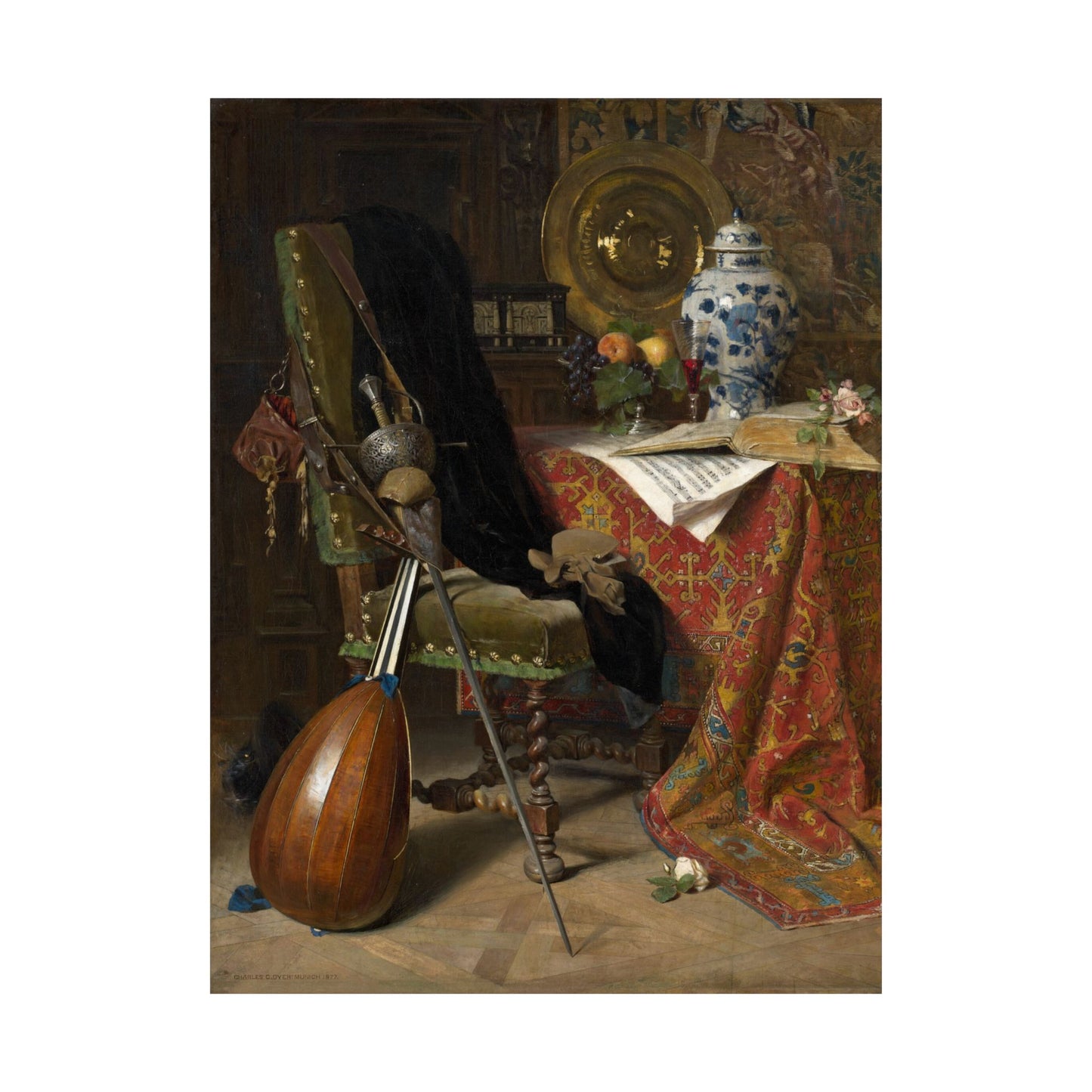 Elegant - Still Life Art - 17th Century Interior Painting - Fine Art Print - Gothic Art - Vintage Fine Art