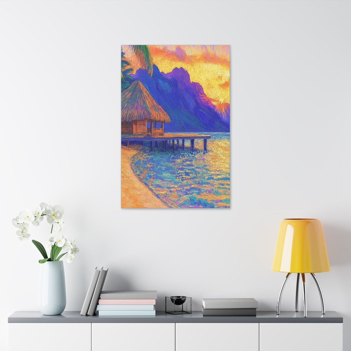 Mornings are Better on Vacation  - Fine Art Print on Canvas
