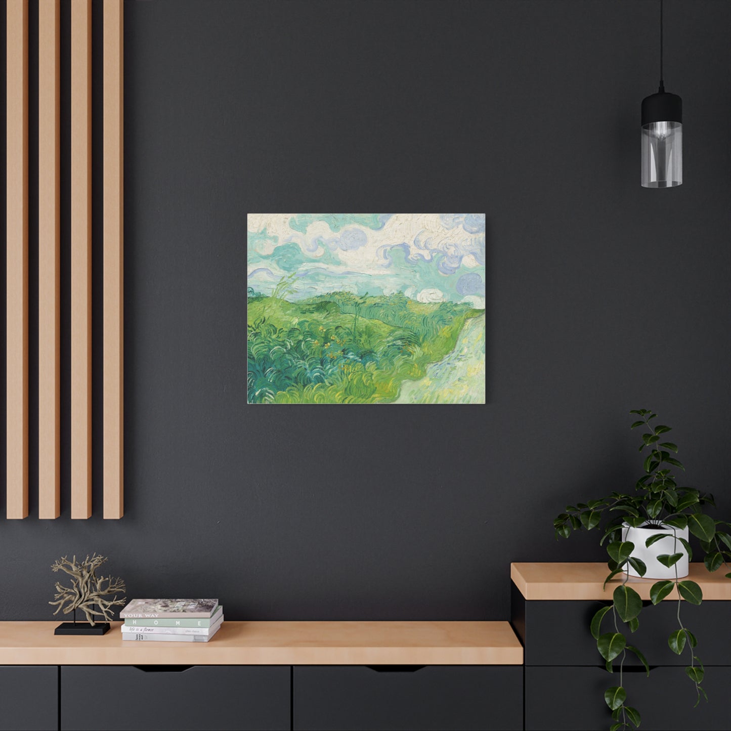 Vincent van Gogh - Green Wheat Fields Fine Art Canvas Print