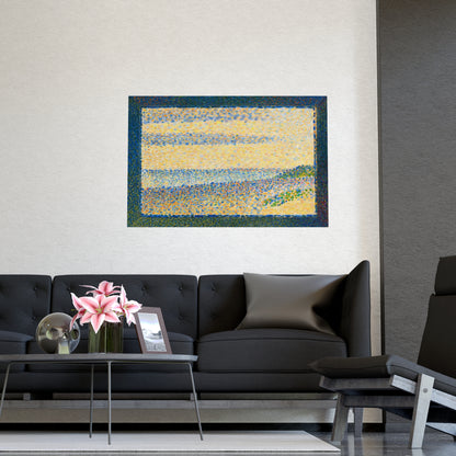 Seascape at Gravelines - Seurat Pointillist Fine Art Poster