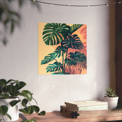 Tropical Monstera Botanical Fine Art Print