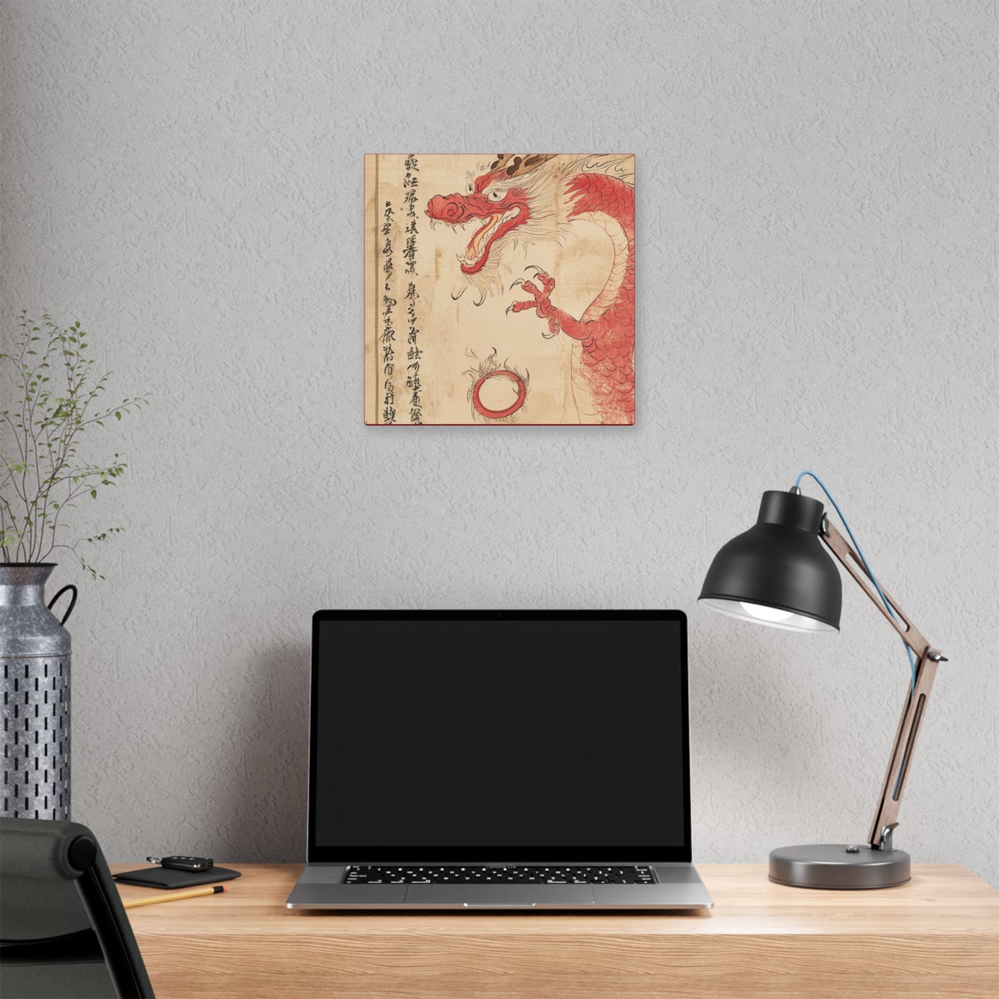Red Dragon - Year of The Dragon  -  Fine Art Print on Canvas