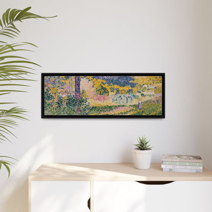 Valley with Fir Shade on the Mountain - Museum Collection - Framed Canvas Print