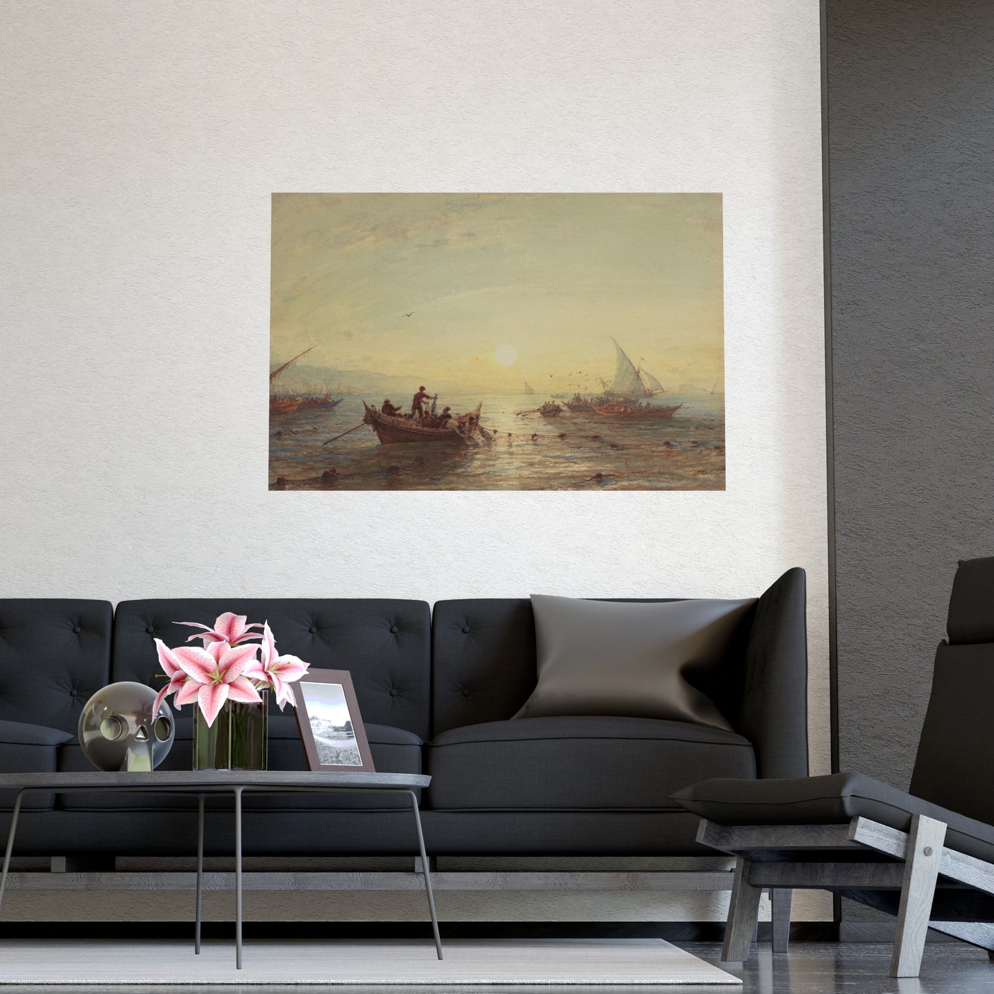 Tuna Fishing at Sunrise Marseilles - Maritime Fine Art Poster