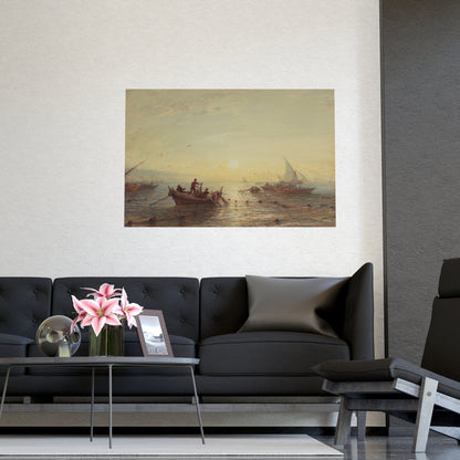 Tuna Fishing at Sunrise Marseilles - Maritime Fine Art Poster