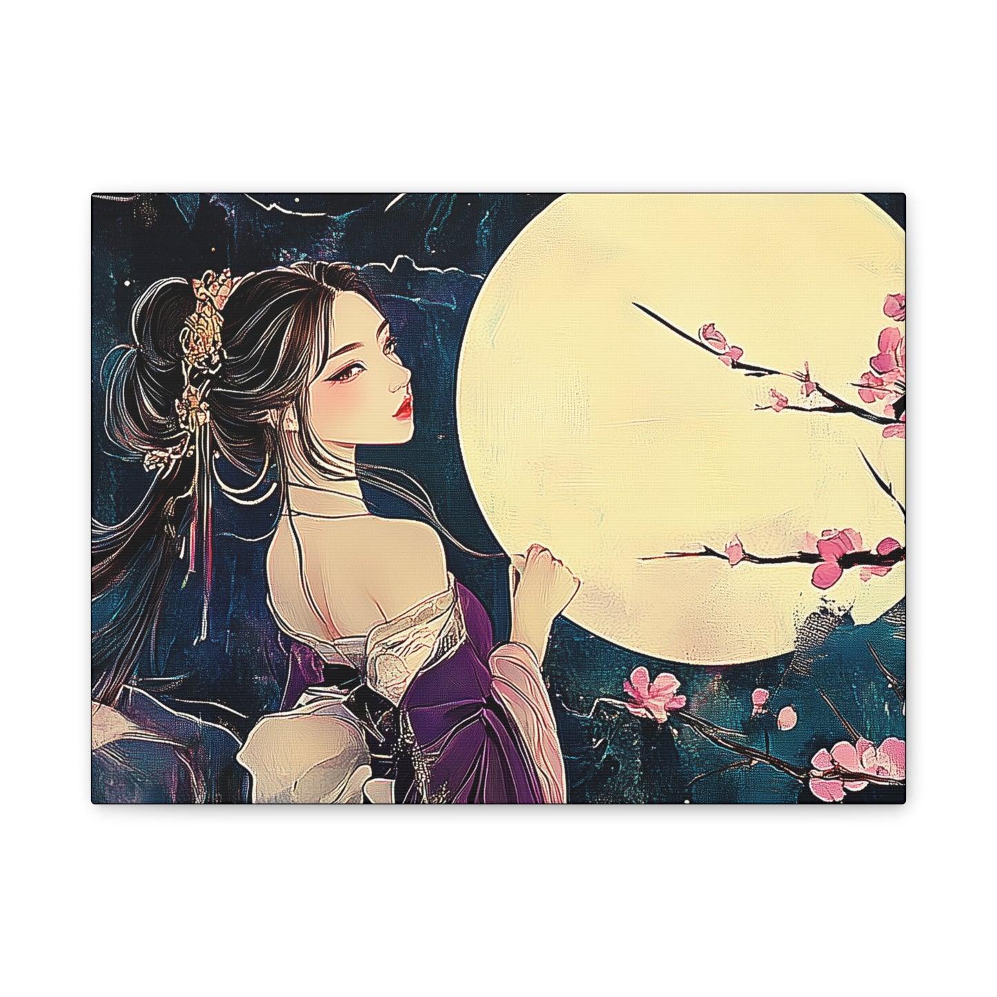 Thinking of You in the Moonlight - Fine Art Print - Wall Art on Canvas