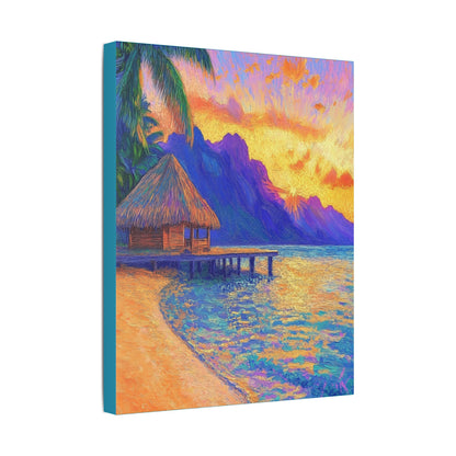 Mornings are Better on Vacation  - Fine Art Print on Canvas