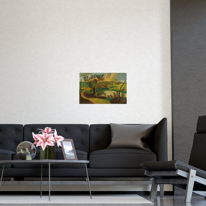 Stylized Landscape - Modern Abstract Fine Art Poster