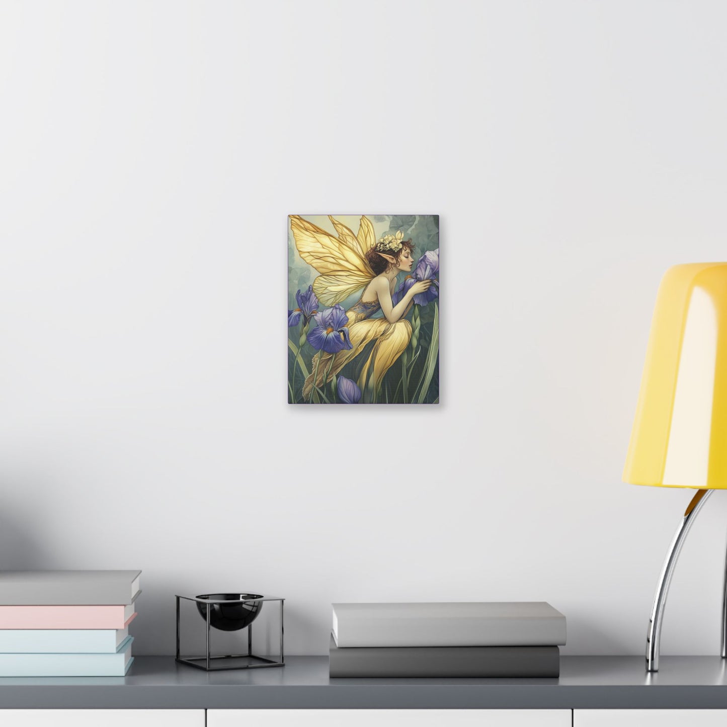 Iris You Were Here - Flowers & Fairies Collection - Fine Art Print on Canvas