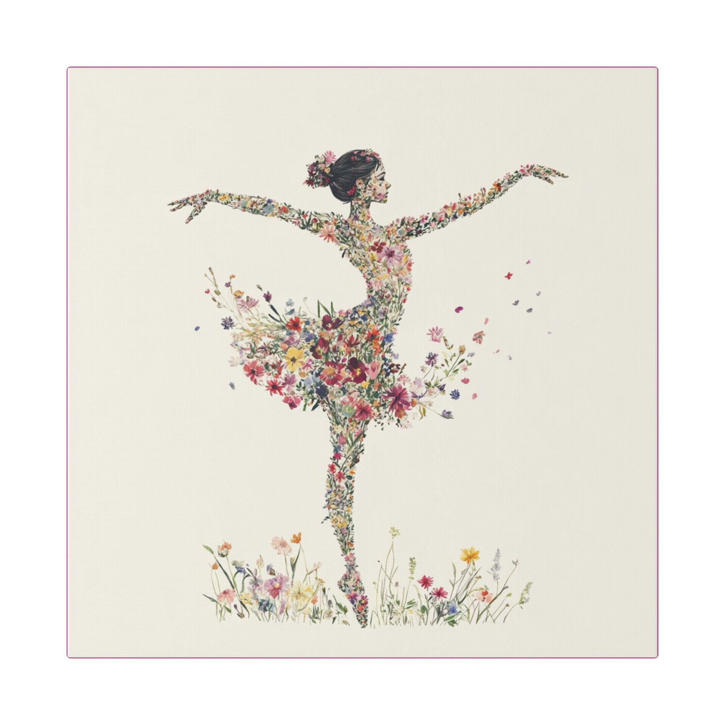 You Belong Among the Wild Flowers - On Point - Painting on Canvas