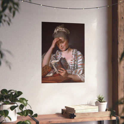 Classic Portrait - Fine Art Print - Matte Vertical Poster - Timeless Literary Woman - Art for Home Décor