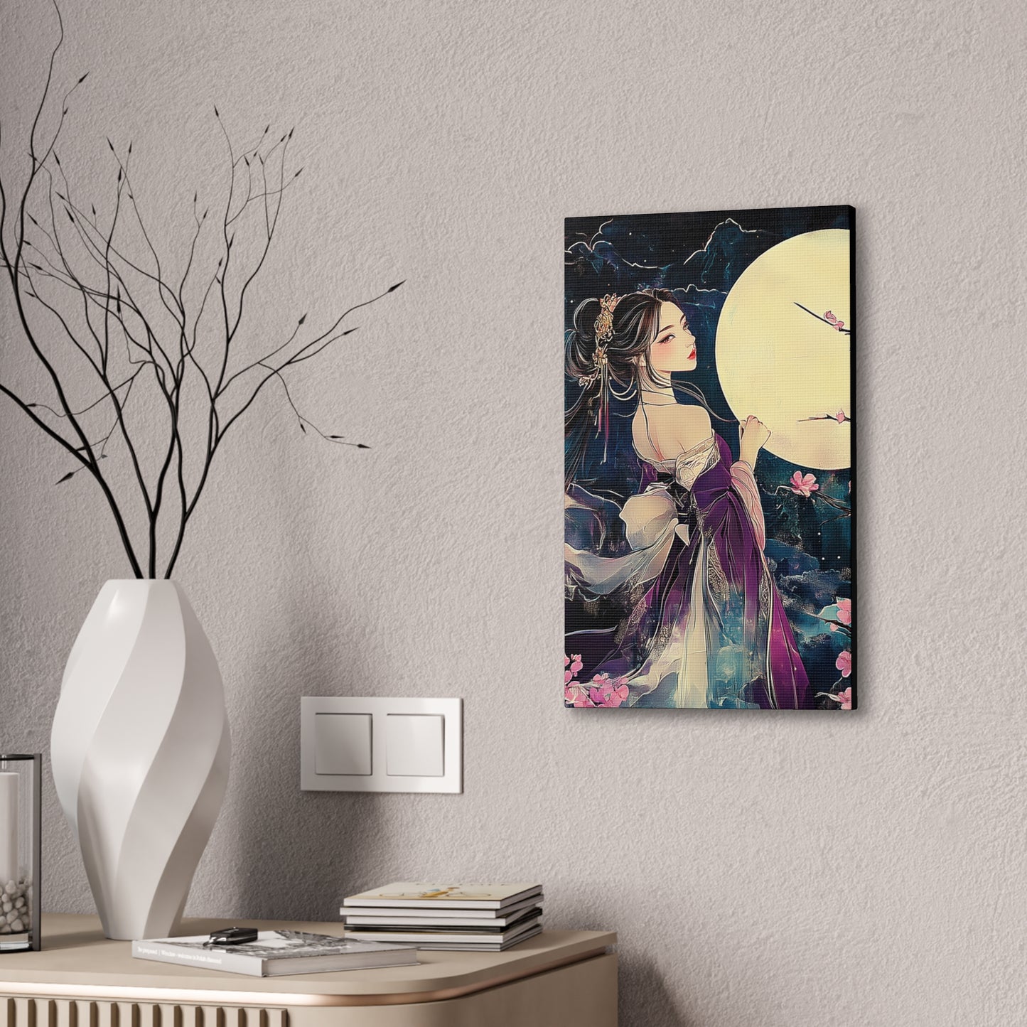 Thinking of You in the Moonlight - Fine Art Print - Wall Art on Canvas