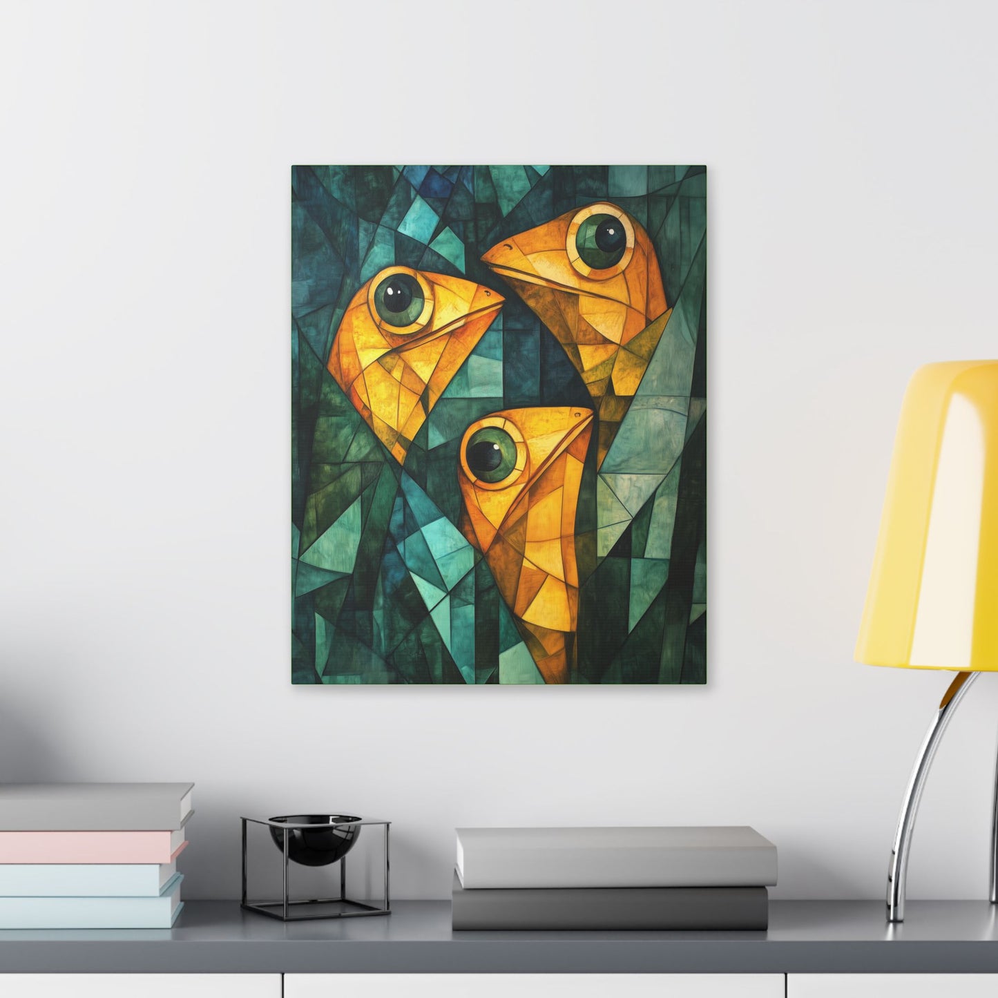 If We Don't Move Maybe They Won't See Us - Garden Friends - Fine Art Print on Canvas