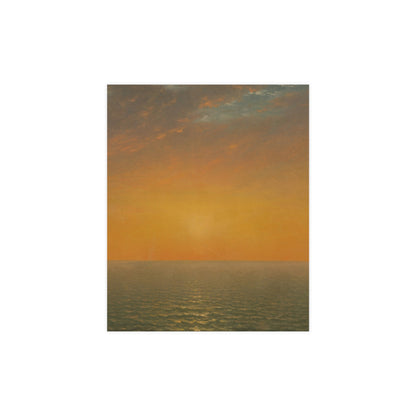 John Frederick Kensett : Sunset on the Sea (1872) - Museum Collection - Fine Art Print