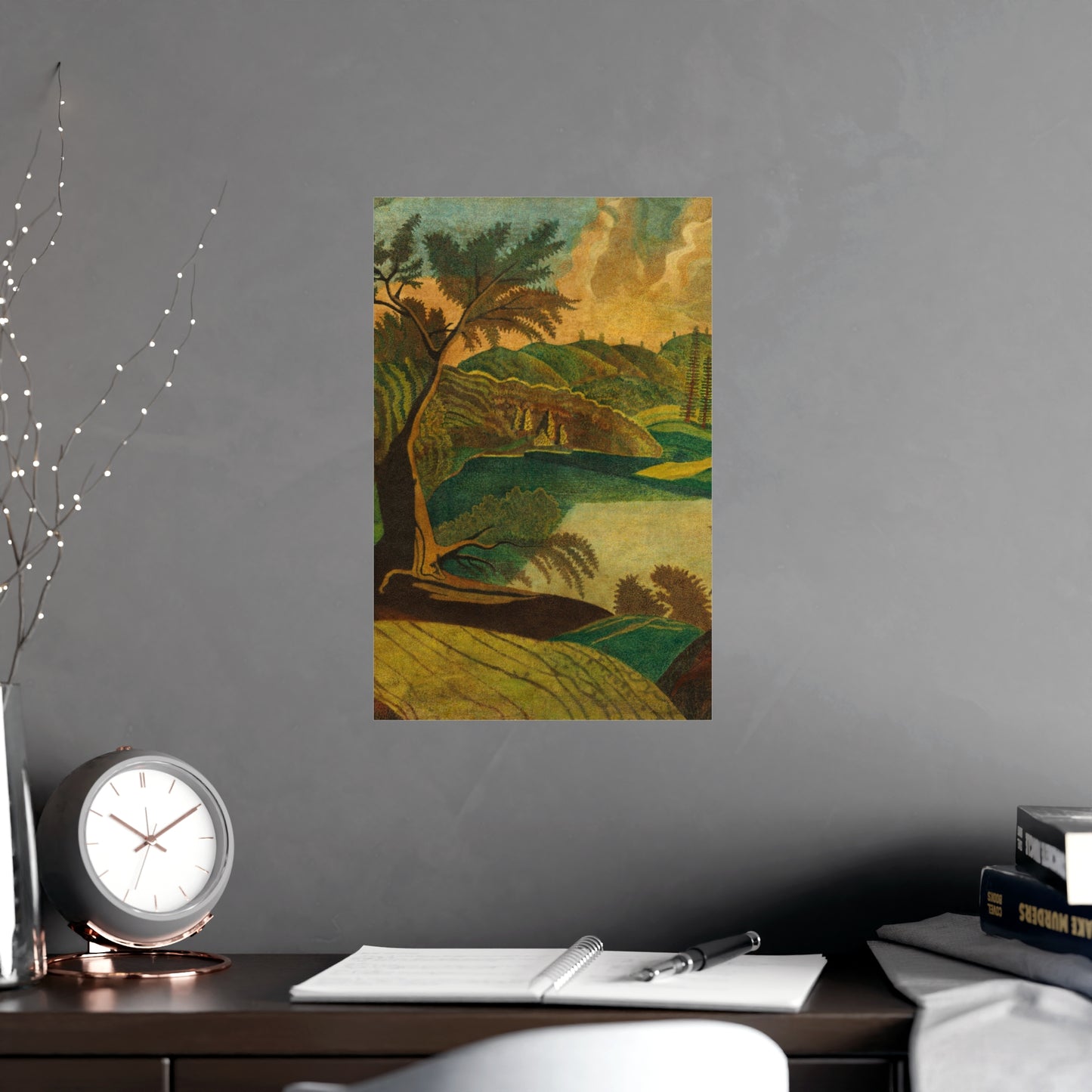 Stylized Landscape - Modern Abstract Fine Art Poster