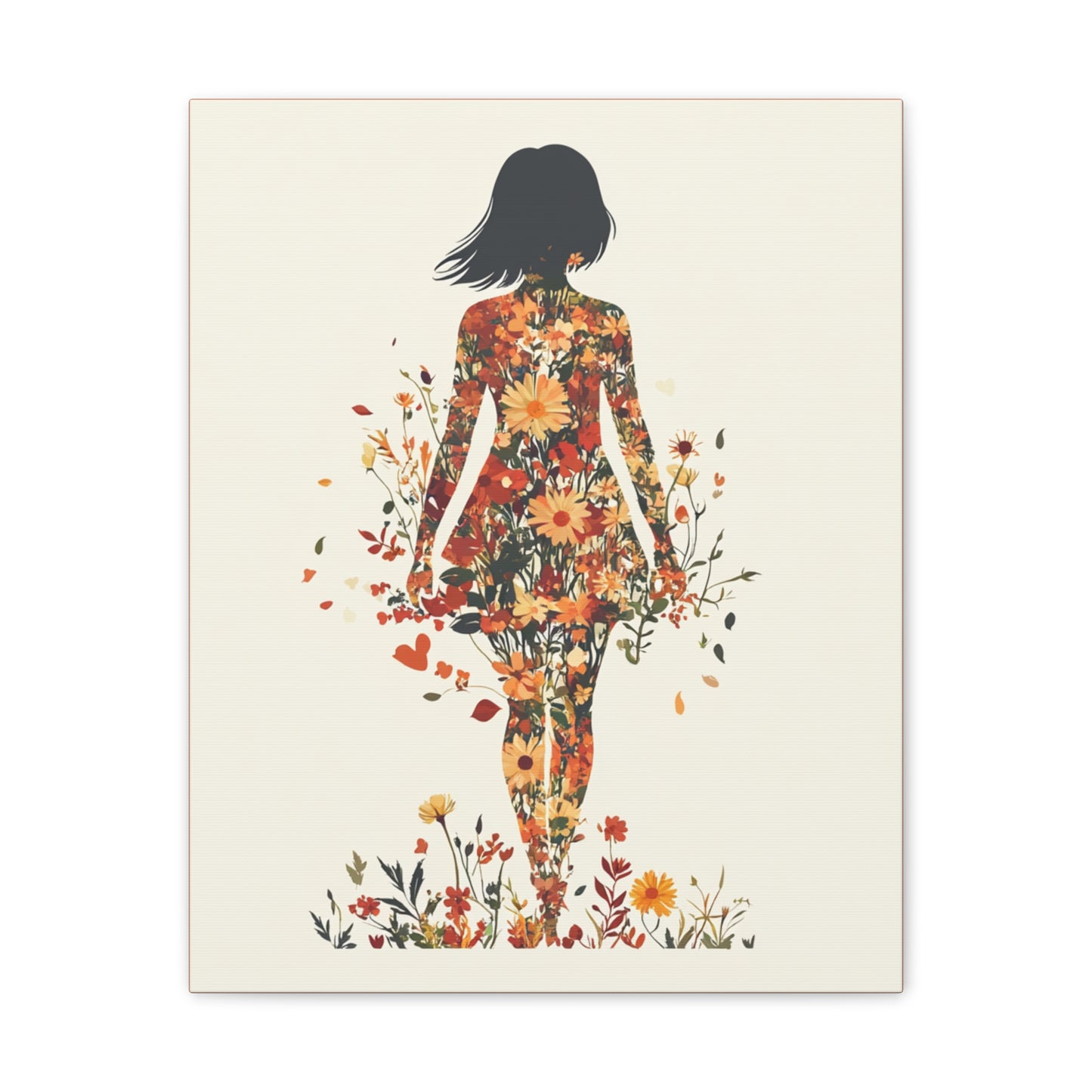 You Belong Among the Wildflowers  - Flower Girl - Print on Canvas