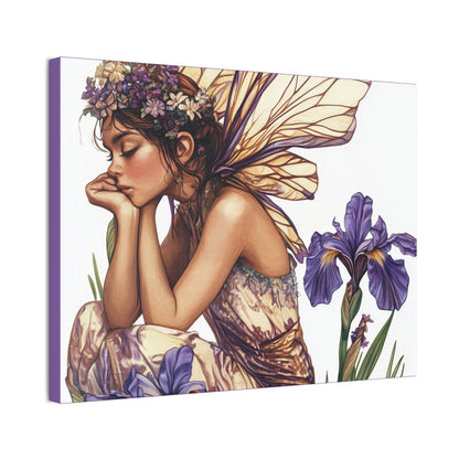 Iris You Were Here - Flowers & Fairies Collection - Fine Art Print on Canvas