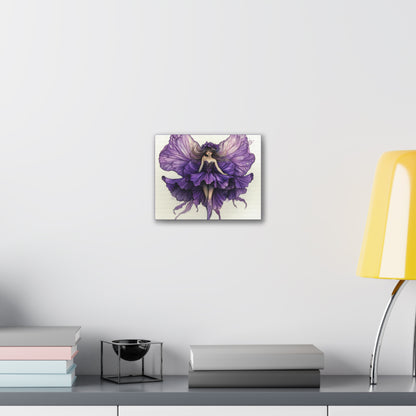 A Violet Affair - Fairies & Flowers Collection - Wall Art - on Canvas