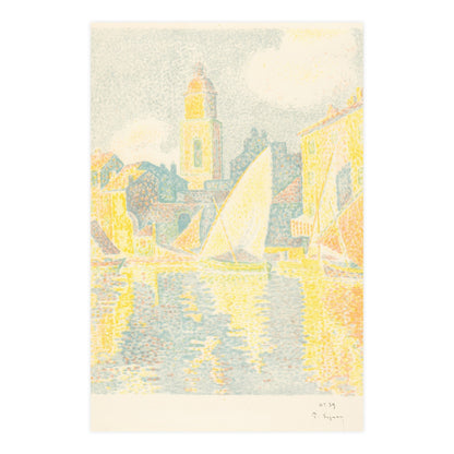 Port of Saint-Tropez - Signac Pointillist Fine Art Poster