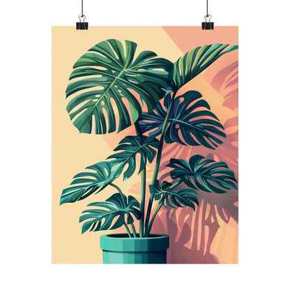 Tropical Monstera Botanical Fine Art Print