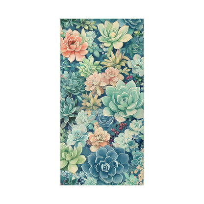 Succulents in Pastel - Secret Garden Collection - Fine Art Print on Canvas