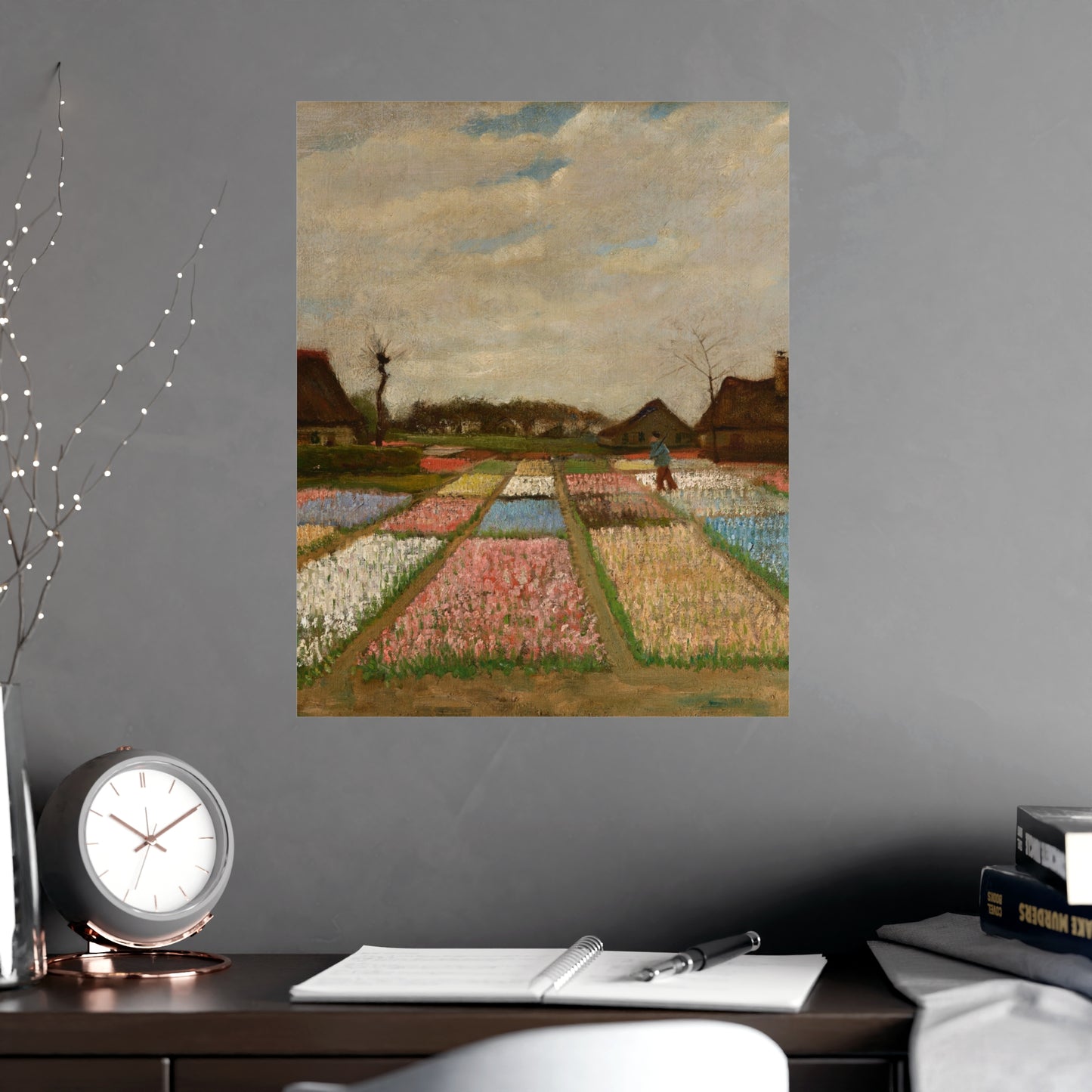 Flower Beds in Holland - Van Gogh Fine Art Poster