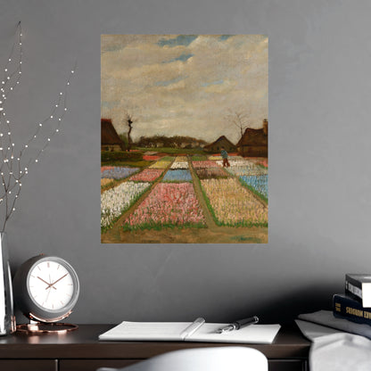 Flower Beds in Holland - Van Gogh Fine Art Poster