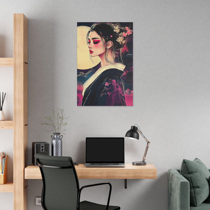 Magenta Moon - Fine Art Print on Canvas