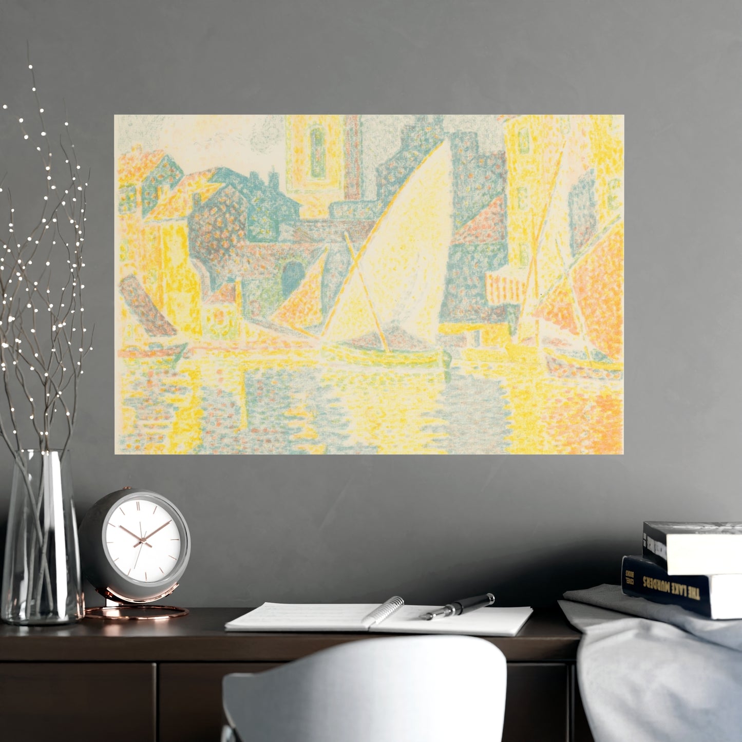 Port of Saint-Tropez - Signac Pointillist Fine Art Poster