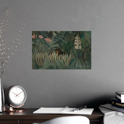 The Equatorial Jungle - Rousseau Tropical Fine Art Poster