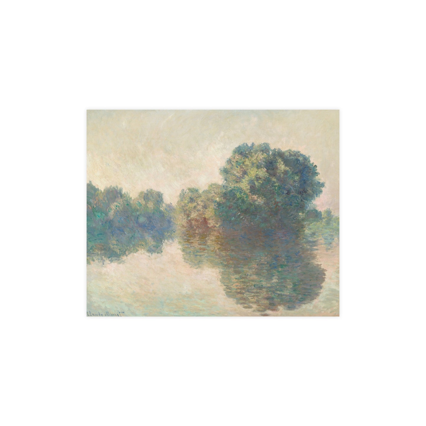 The Seine at Giverny - Monet Fine Art Poster