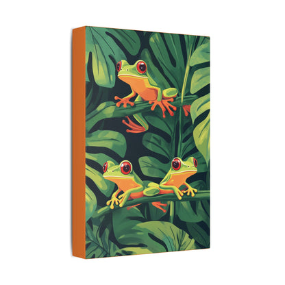 Tree Frog Trio - Garden Friends Series - Fine Art Print on Canvas