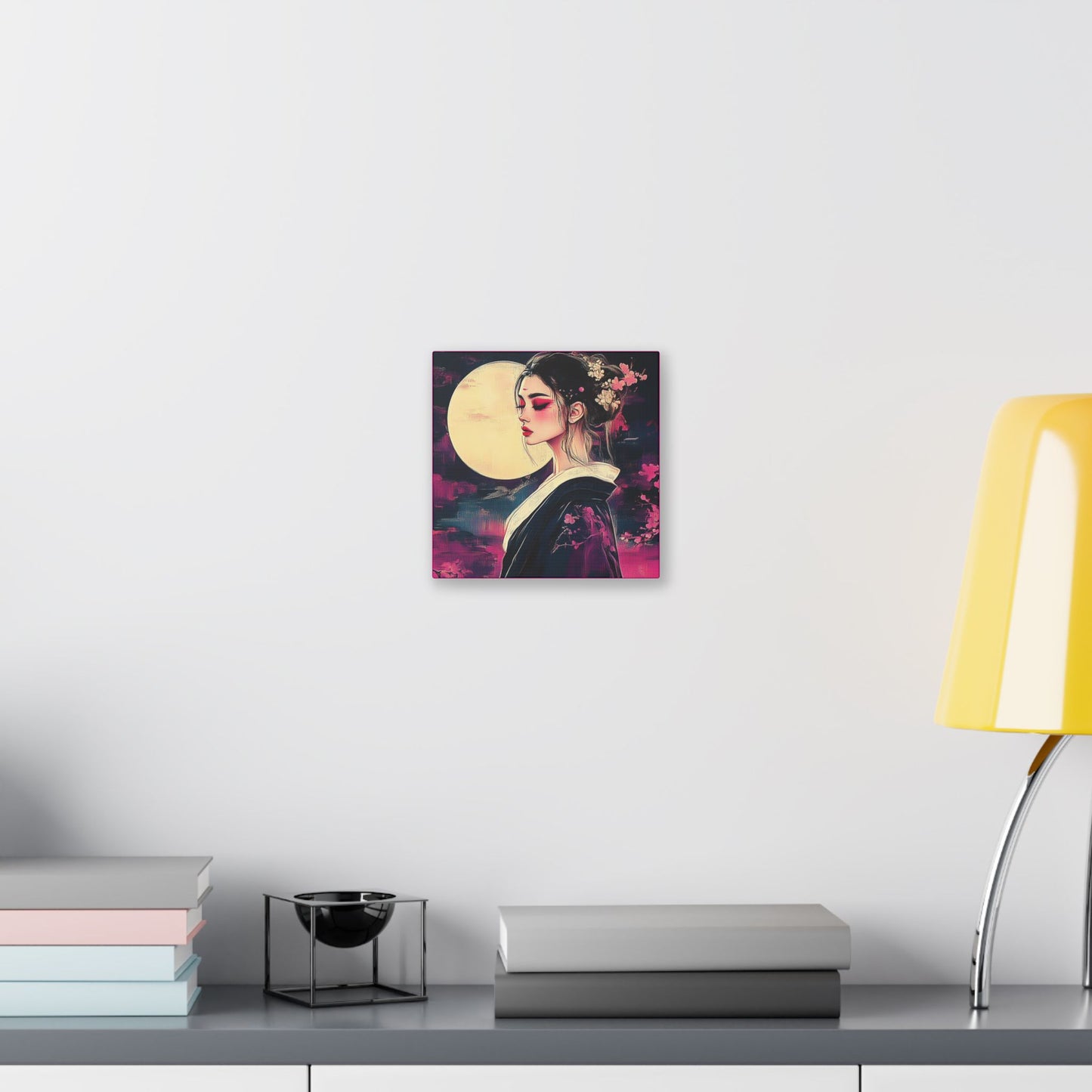 Magenta Moon - Fine Art Print on Canvas