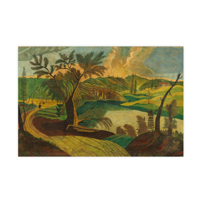 Stylized Landscape - Modern Abstract Fine Art Poster