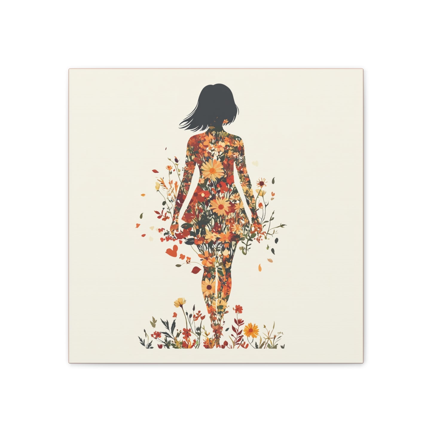 You Belong Among the Wildflowers  - Flower Girl - Print on Canvas