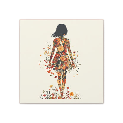 You Belong Among the Wildflowers  - Flower Girl - Print on Canvas