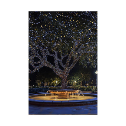 Winter Lights in the Park - Fine Art Print - Poster Print