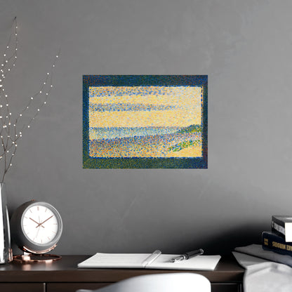Seascape at Gravelines - Seurat Pointillist Fine Art Poster