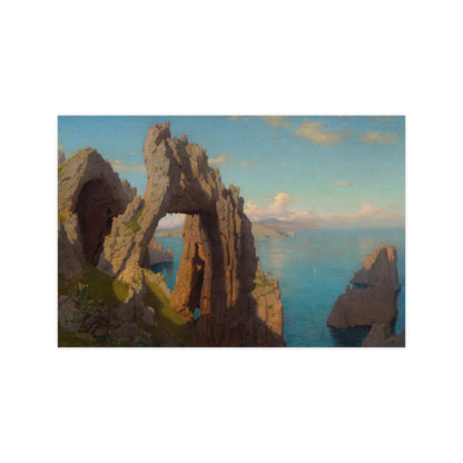 Natural Arch at Capri - Italian Coast Fine Art Poster