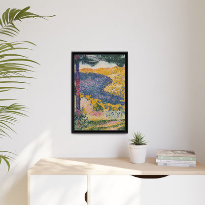 Valley with Fir Shade on the Mountain - Museum Collection - Framed Canvas Print