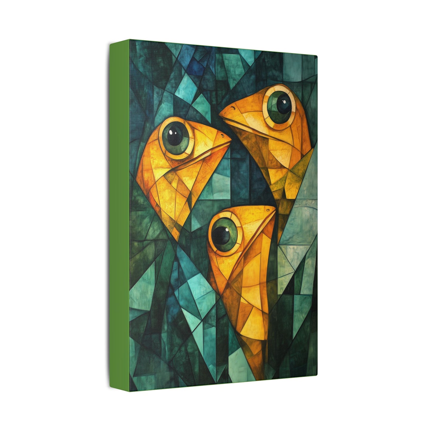 If We Don't Move Maybe They Won't See Us - Garden Friends - Fine Art Print on Canvas