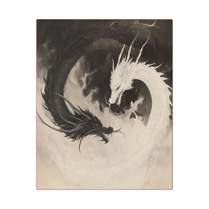 Yin & Yang - Dragon Art Collection -  Fine Art Print on Canvas