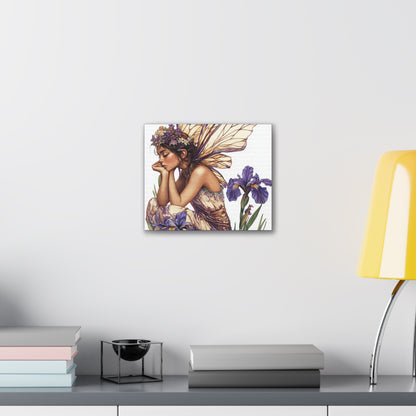 Iris You Were Here - Flowers & Fairies Collection - Fine Art Print on Canvas